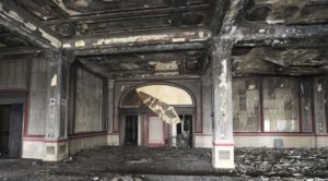 Younkers tea room after the fire.
